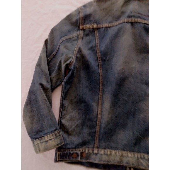 Levi Strauss & Co Denim Jean Jacket Trucker Blue Button Down Mens Size XL - Picture 12 of 14